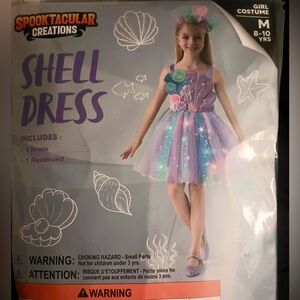 Spooktacular Creations Shell Dress Costume for Kids - Purple and Blue